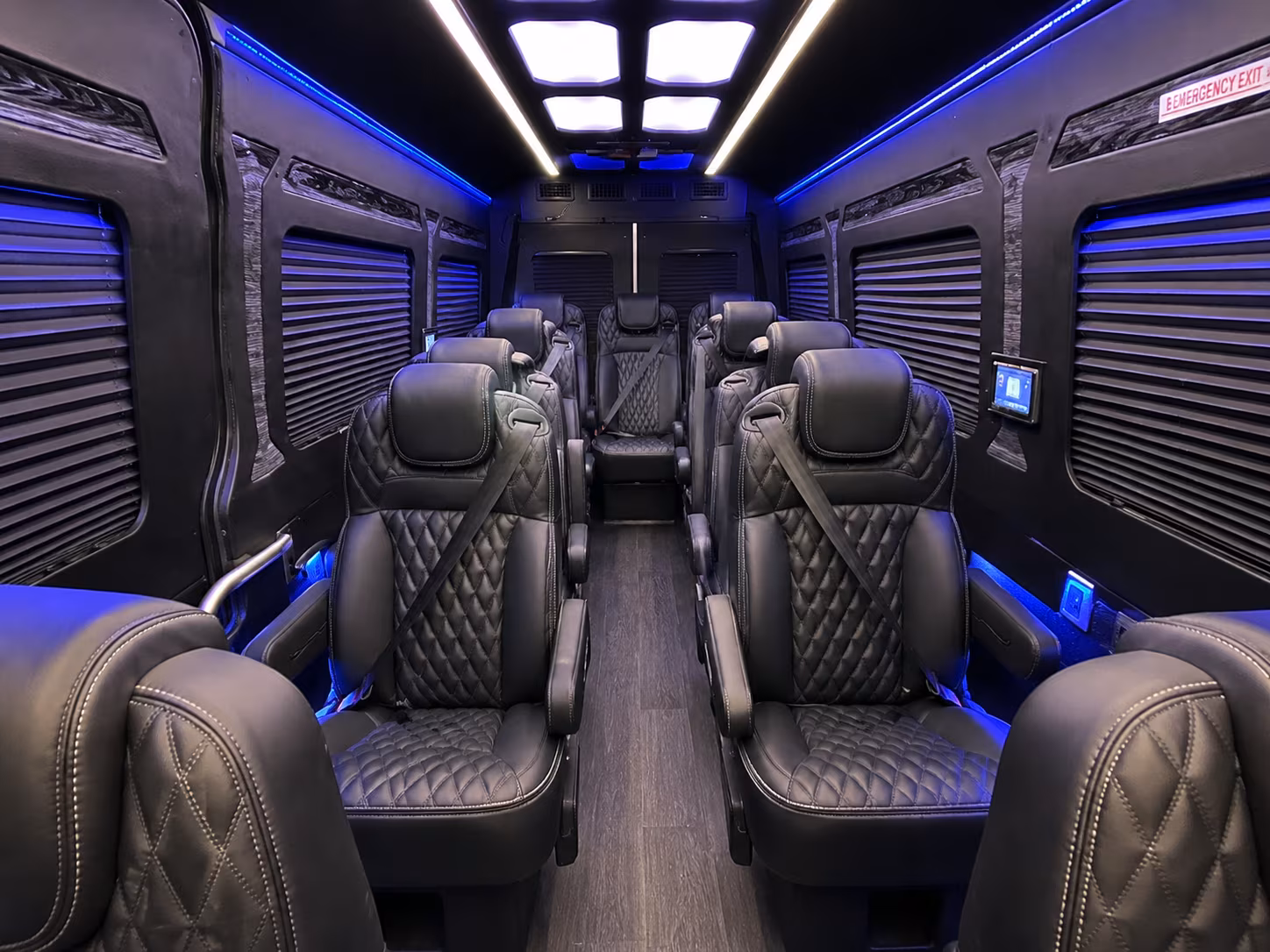 tampa 18 passenger sprinter van interior