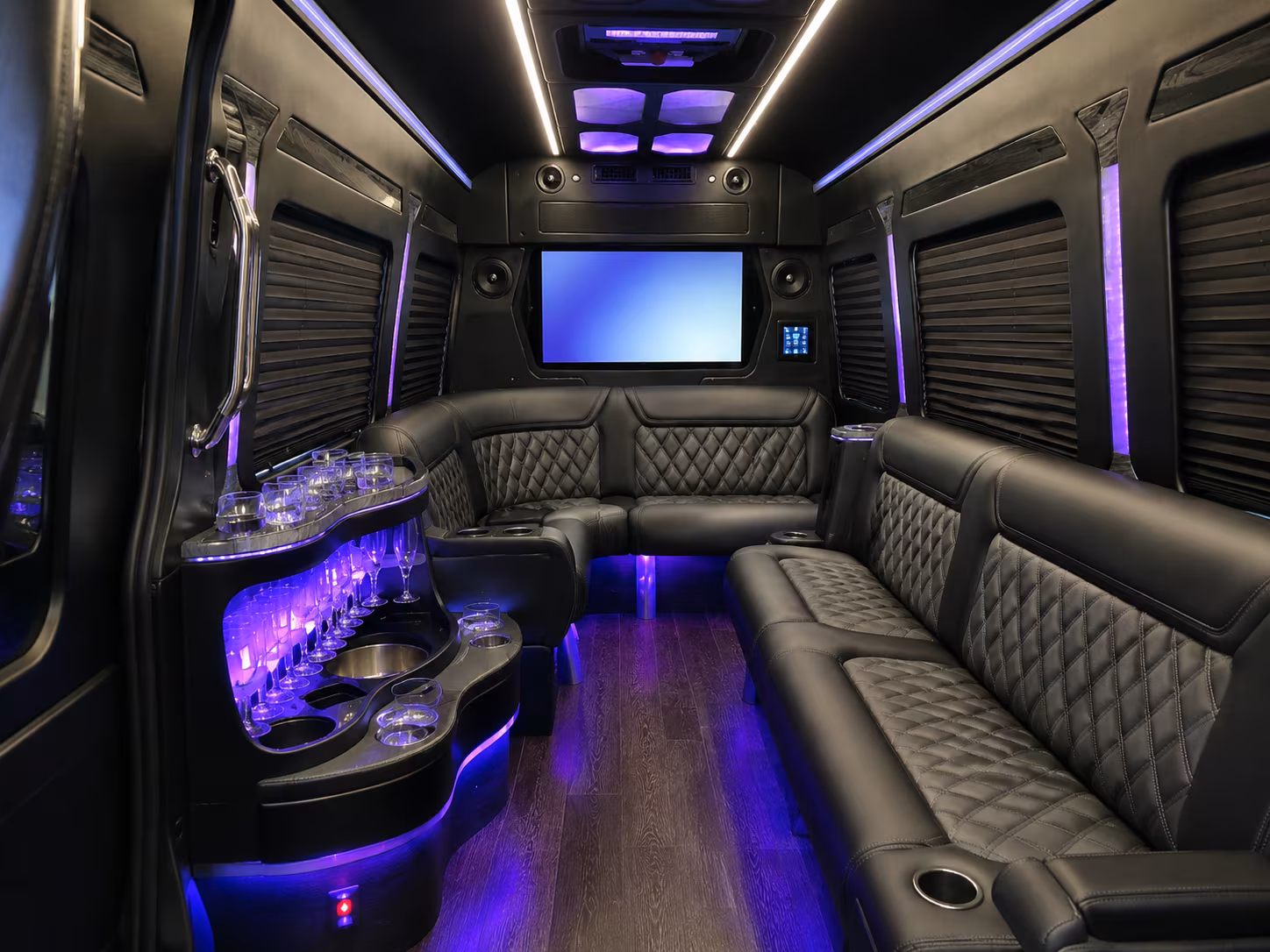 tampa sprinter limousine inside